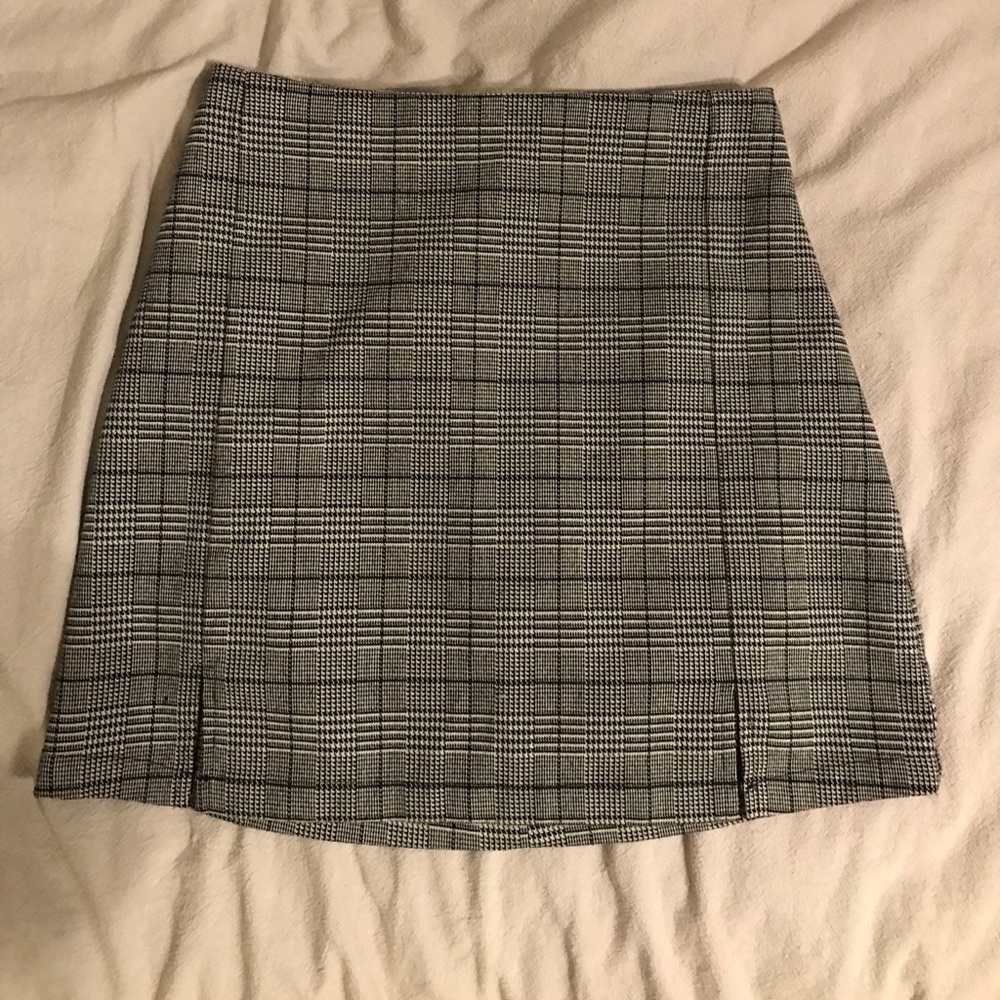 Plaid mini skirt